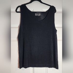 Slinky Brand Super Stretchy Black Sleeveless Top
